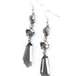 Sophisticated Smolder - Silver Earring