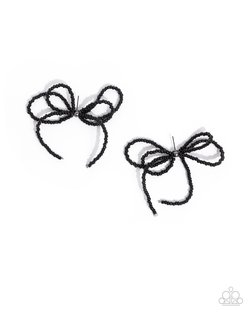 Sophisticated Sprinkle - Black Earring