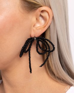 Sophisticated Sprinkle - Black Earring
