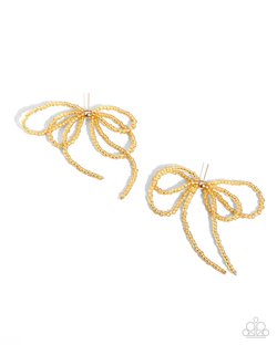 Sophisticated Sprinkle - Gold Earring