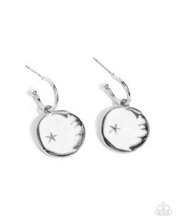 South Star -  White Earring