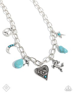 Southwestern Souvenir - Blue Necklace