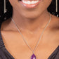 Sparkling Stones - Purple Necklace