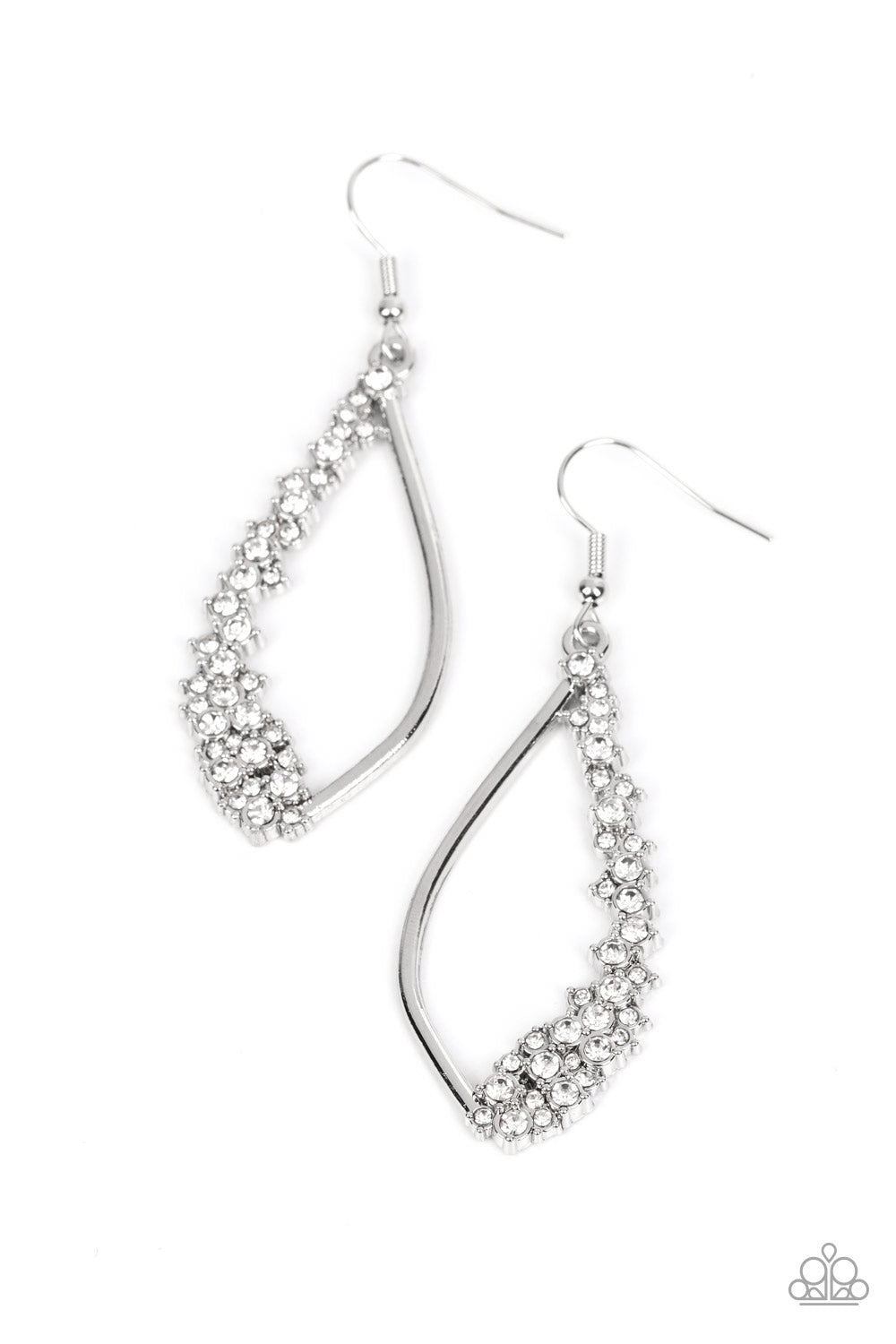 Sparkly Side Effects - White Earring
