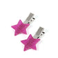 Sparkly Star Chart - Pink Hair Clip