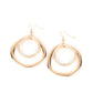 Spinning With Sass - Gold Earring