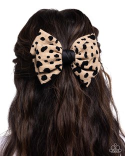 Spotted Showcase - Brown Hair Clip