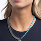 Squared Sweetheart - Blue Necklace