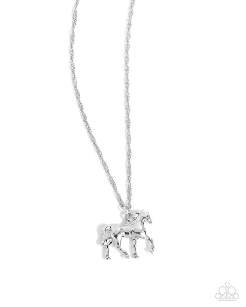 Stallion Statement - Silver Necklace