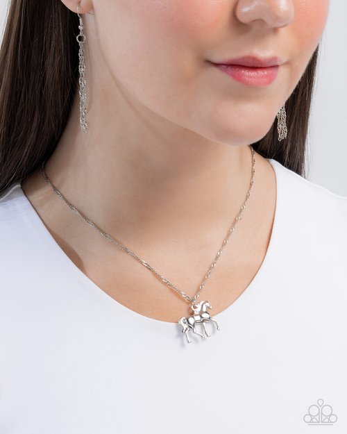 Stallion Statement - Silver Necklace