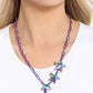 Star - Crossed Sparkle - Purple Necklace