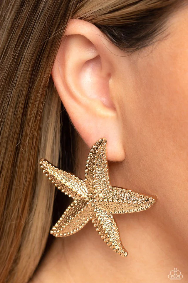 Starfish Season - Gold Earring