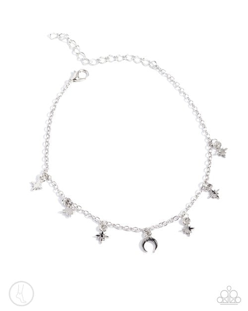 Stargazing Night - Silver Anklet