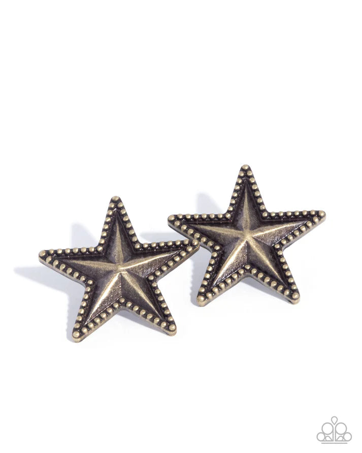 Staunch Studs - Brass Earring