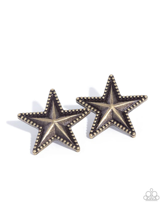 Staunch Studs - Brass Earring
