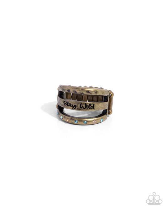 Stay Wild, Flower Child - Brass Ring