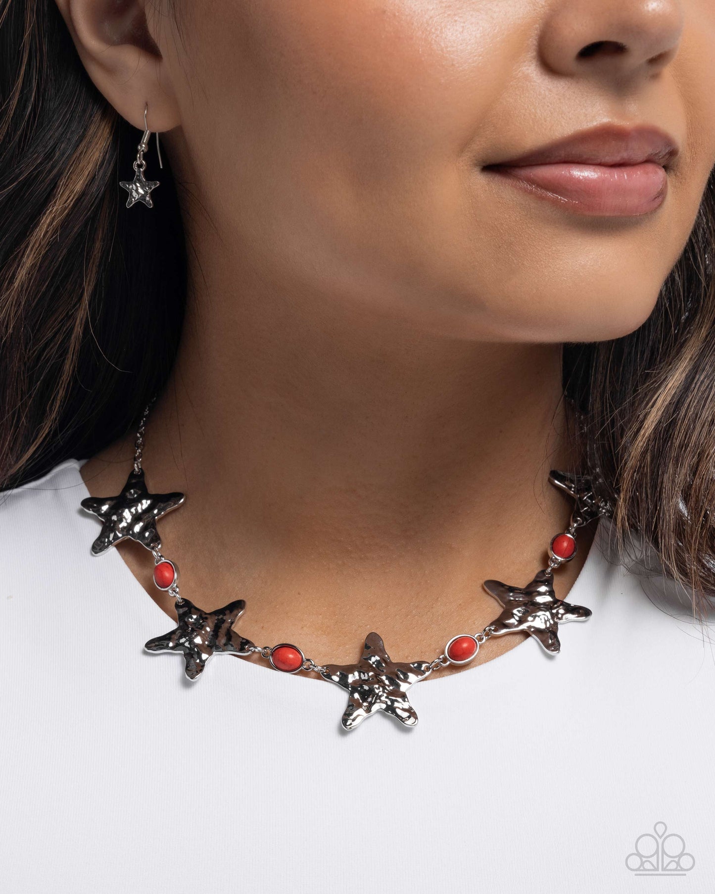 Stellar Santa Fe - Red Necklace