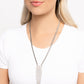 Straighten Up - White Necklace