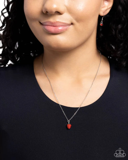 Strawberry Style - Red Necklace
