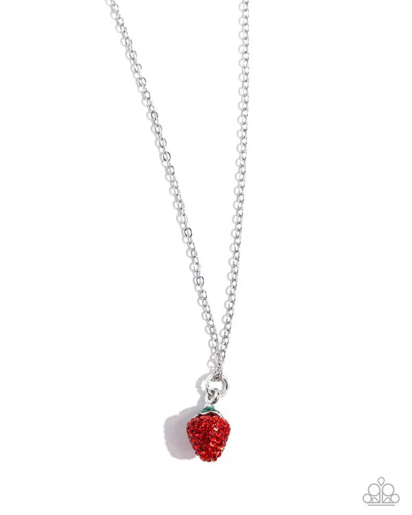 Strawberry Style - Red Necklace