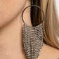 Streamlined Shimmer - Black Earring