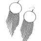Streamlined Shimmer - Black Earring