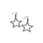 Streamlined Stars - Black Earring