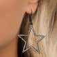 Streamlined Stars - Black Earring