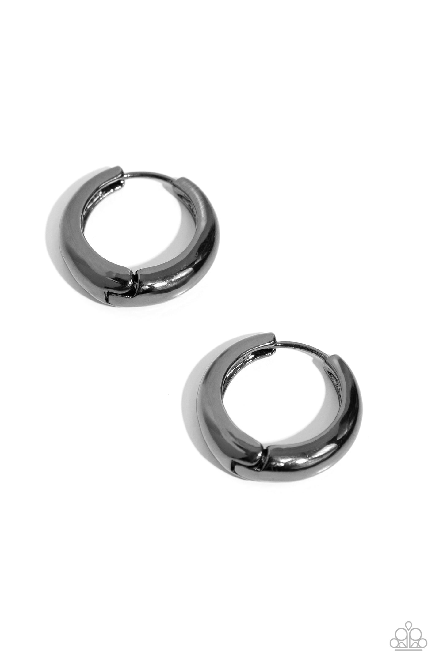 Streamlined Status - Black Earring