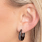 Streamlined Status - Black Earring