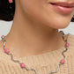 Striped Season - Pink Necklace
