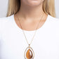 Stunning Session - Brown Necklace