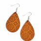 Stylishly Subtropical - Orange Earring