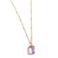 Suave Simplicity - Purple Necklace