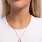 Suave Simplicity - Purple Necklace
