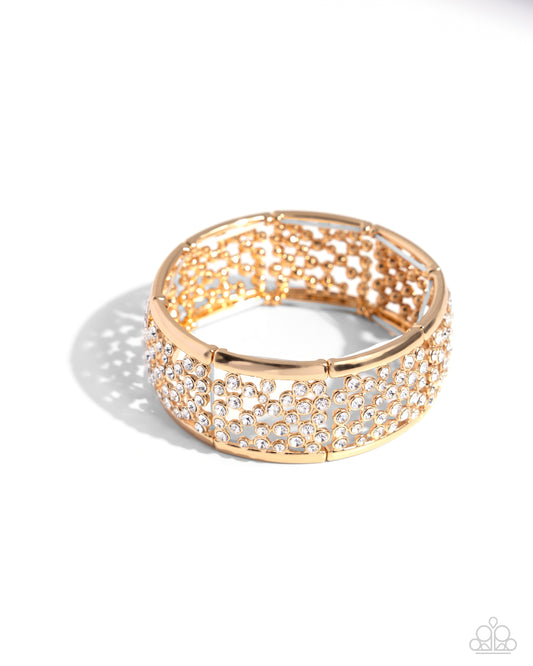 Subtly Scattered - Gold Bracelet