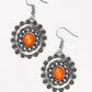 Summer Blooms - Orange Earring