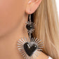Sunburst Sweethearts - Black Earring