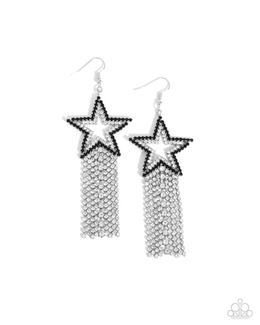 Sunset Superstar - Black Earring