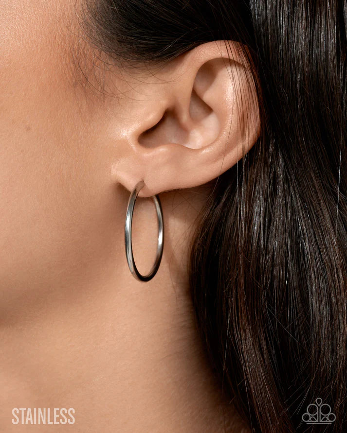 Surmounting Sheen - Silver - Earrings