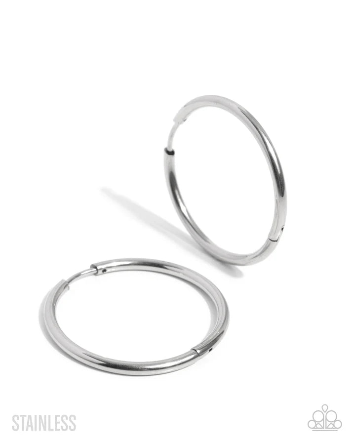 Surmounting Sheen - Silver - Earrings