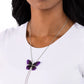 Suspended Shades - Black Necklace