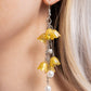 Suspended Sophistication - Yellow Earring