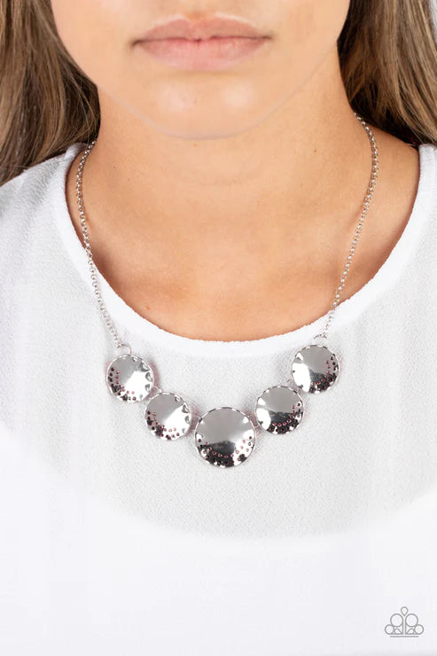 Swanky Shimmer - Purple Necklace