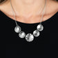 Swanky Shimmer - White Necklace