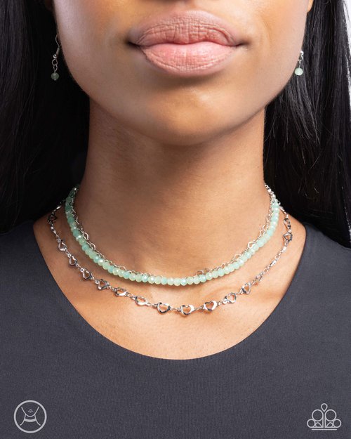 Sweetheart Sequel - Green Necklace