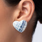 Sweatheart Stitching - Blue Earring