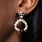 Swirl Selfie - Black Earring