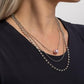 Symmetrical Shimmer - Pink Necklace