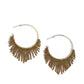 Tailored Tassel - Brass Earring